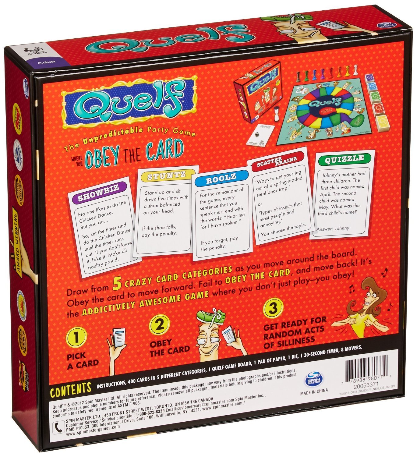 Amazon.com: Quelf Board Game : Toys & Games